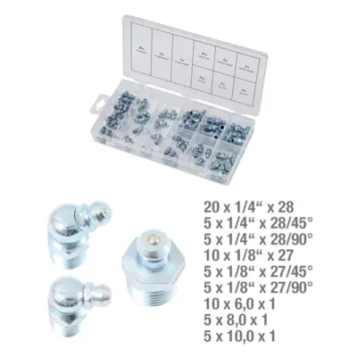 Assortiment de graisseurs métriques x70 pièces - KSTOOLS - 970.0360
