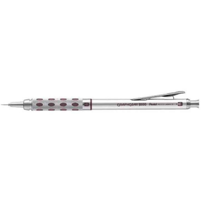 Porte-mines GRAPHGEAR 1000 Diamètre 0,3 mm Argent - Pentel