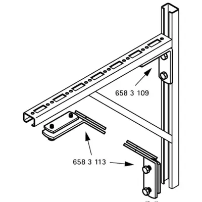Equerres avec plaques de verrouillage WALRAVEN ez - Pour en rail BIS RapidRail® WM0-35 EZ 135° - 6583113