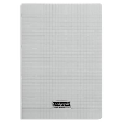 Cahier piqué POLYPRO 21x29,7 cm 96p séyès 90g Gris - CLAIREFONTAINE