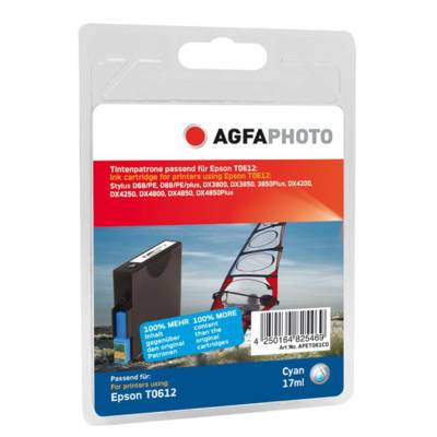 Cartouche Jet d'encre COMPATIBLE Remplace Epson T0612 Cyan - AGFAPHOTO