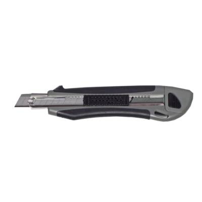 Cutter Pro Corps Caoutchouté lame 9 mm Gris - MAUL