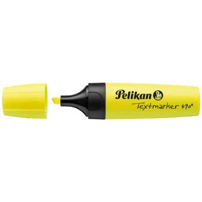 Surligneur Textmarker 490 Pointe biseautée 1 - 5 mm Jaune fluo - Pelikan