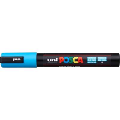 Marqueur pointe conique moyenne pc5m 1,8 - 2,5mm bleu clair - POSCA