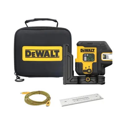 Laser à lignes croisées + 5 spots verts avec port de charge USB-C - DEWALT - DCLE14251GB-XJ