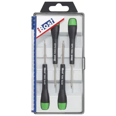 Coffret BOST Tournevis Expert micro - 4 pieces TORX : T6 - T7 - T8 - T9 - 648910