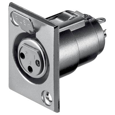 Bornier audio Xlr femelle avec Lock 3 broches - GOOBAY