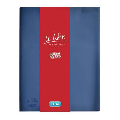 Protège-documents "Le Lutin Original" PVC 40 Pochettes 80 Vues Bleu - OXFORD
