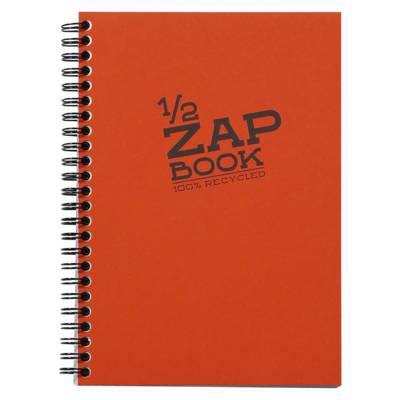 1/2 Zap Book spiralé 80 Feuilles 14,8x21 80g coloris aléatoire - CLAIREFONTAINE