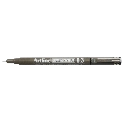 Feutre Drawing System pointe 0,3 mm noir - Artline