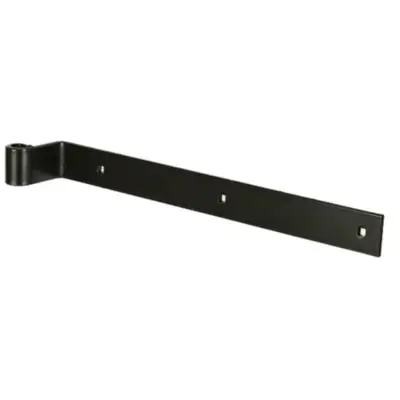 Penture coudée époxy noir A 35 bout carré fer de 40x6 mm D.14 mm lg 400 mm - TIRARD BURGAUD - 1PD92347 - TIRARD et BURGAUD