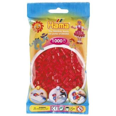 Sachet de 1000 Perles à repasser midi 5 mm Rouge - HAMA