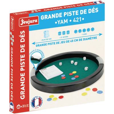 Grande piste de dés 45 cm yam 421 - JEUJURA