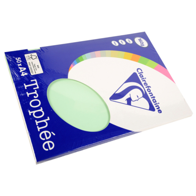 Ramette 50 Feuilles Papier 160g A4 210x297 mm Certifié FSC vert - Clairefontaine