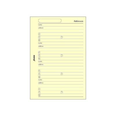 Recharge carnet d'adresses format Pocket Crème - FILOFAX