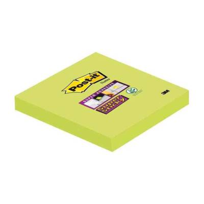 Post-it Bloc-note adhésif Super Sticky Notes 76 x 76 mm Vert Tilleul - 3M