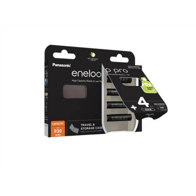Eneloop Pro 4 Piles Rechargeables NiMh AAA/HR03 930mAh + Boîte - PANASONIC