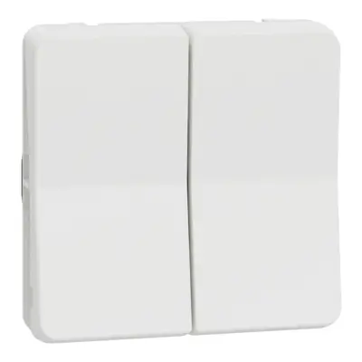 Mureva Styl - Double va et vient - composable - IP55 - IK08 - blanc - SCHNEIDER ELECTRIC - MUR39022