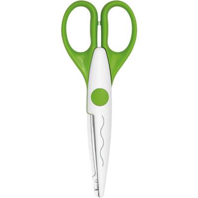 Ciseaux cranteurs 16 cm Modèle Vert découpe en forme de vagues - WEDO