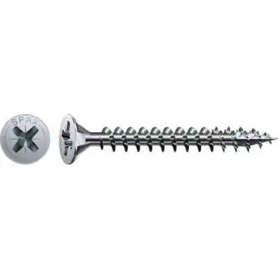 Boîte 1000 Vis à bois Tête fraisée Pozi N°2 4X20 Diamètre de tête:8 Filetage total WIROX - SPAX - 1081010400205 - SPAX FRANCE