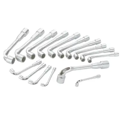 Jeu 16 clés a pipe débouchée 6/12 pans 8 a 24 mm SAM - 93SDJ16 - SAM OUTILLAGE