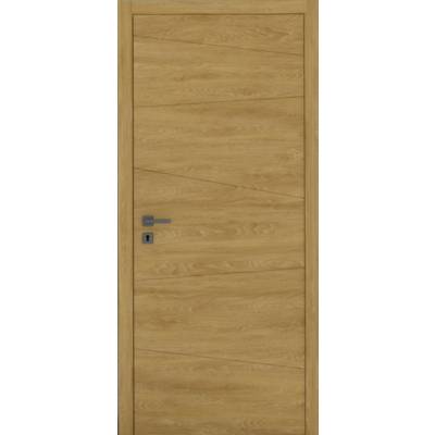 Bloc-porte pleine CARLIT décor chêne verni naturel Hui.72 mm - 204 x 83 cm - Gedimat - PROBOPORTE