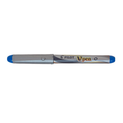 Stylo plume Jetable V-Pen SILVER Pte Moyenne Bleu - PILOT