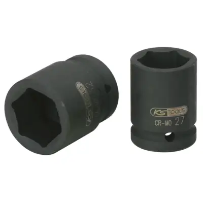 Douille à chocs 6 pans 3/4", 50 mm sur carte - KSTOOLS - 515.1350-E
