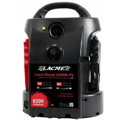 Batterie & chargeur LACME Lac'Boost 6200M-PB à batterie plomb - 12/14V 6200A - 515500 - LACME SARL
