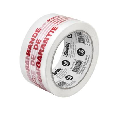 Rouleau d'adhesif BANDE DE GARANTIE 50 mm x 66 m - WONDAY