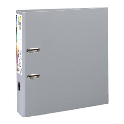 Classeur à levier Prem'Touch Polypropylène - Dos 80mm - A4 maxi - Gris foncé - EXACOMPTA