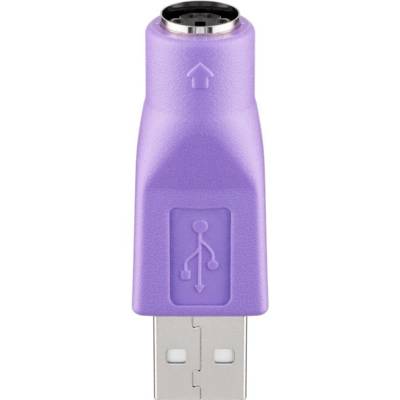 Adaptateur USB Connecteur USB (type A) > Prise femelle mini DIN 6 (PS/2) - GOOBAY