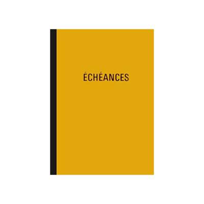 Cahier piqûre "Echéances" 230 x 180 mm vertical 24 lignes 96 pages - ELVE