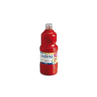 Flacon d'1 litre de gouache liquide couleur rouge écarlate - GIOTTO