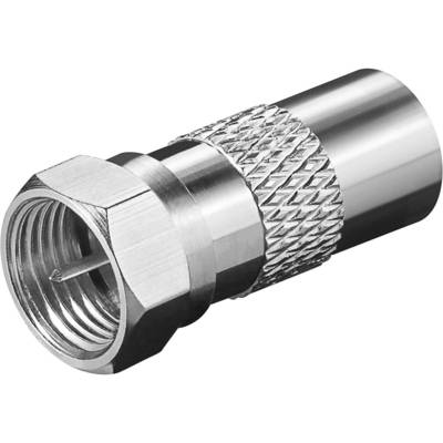 Adaptateur F: Fiche F > fiche coaxiale adaptateur fiche en cuivre - GOOBAY