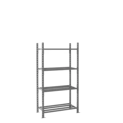 Rayonnage Fliplus - Kit départ tubulaire peint 2000x1010x1000mm 4 niv. - MANORGA