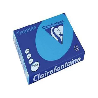 Ramette 250 Feuilles Papier 120g A4 210x297 mm Certifié FSC Bleu turquoise - CLAIREFONTAINE