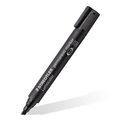 Marqueur permanent "Lumocolor 350" Pointe biseautée 2 - 5 mm Noir - STAEDTLER