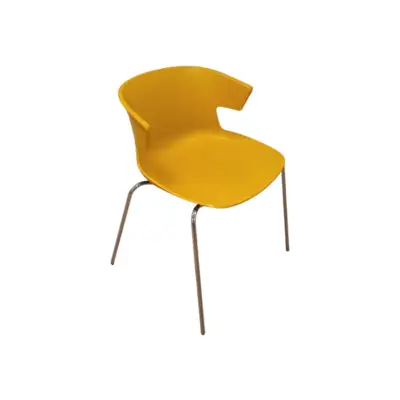 Chaise empilable CAMARGUE jaune - OCCASION - Quadrifoglio