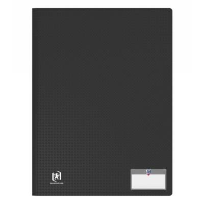 Protège-Documents Memphis A4 20 vues / 10 pochettes Couverture Polypro Noir - OXFORD