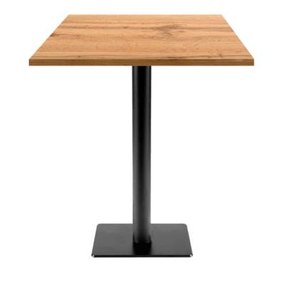 Mange-debout pied noir 70x70cm chene armor - intérieur - RestooTab