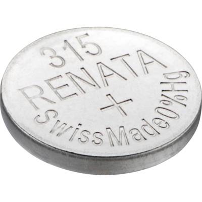 Pile bouton Silver Oxyde 315 / SR716 SW 0% Mercure 1,55V - RENATA