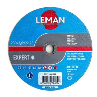 Meules plates tronc métal bâtiment diam 350x4.0x25 - Gedimat - LEMAN