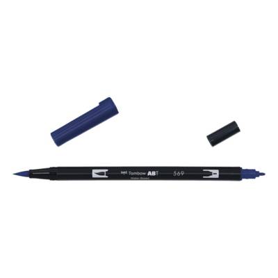 Feutre à dessin double pointe ABT Dual Brush Pen 569 bleu jet - TOMBOW