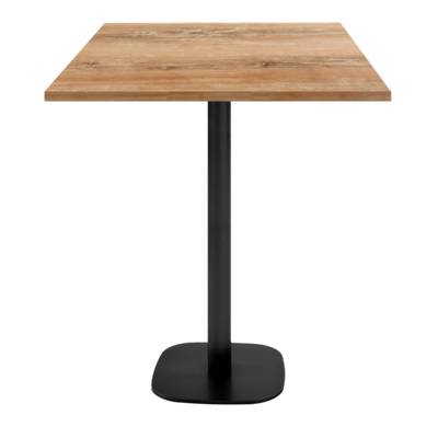 Mange-debout pied noir 70x70cm chene slovene - intérieur - RestooTab