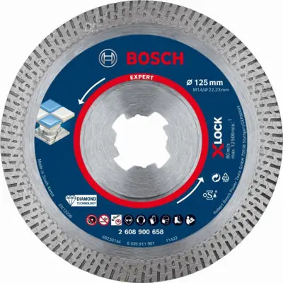 Disque diamant X-Lock Best Hard Ceramic Expert BOSCH 125 mm - 2608900658
