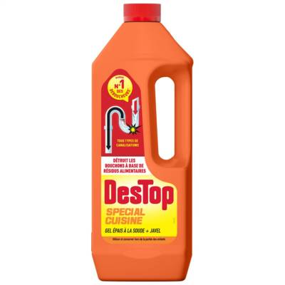 Gel Spécial Cuisine Déboucheur Canalisation Flacon de 1 l - DESTOP