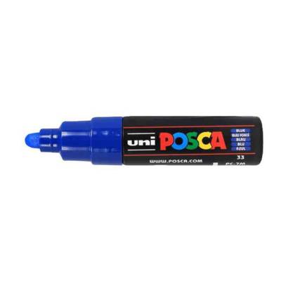 Marqueur pointe large conique PC7M BF Bleu Foncé - POSCA