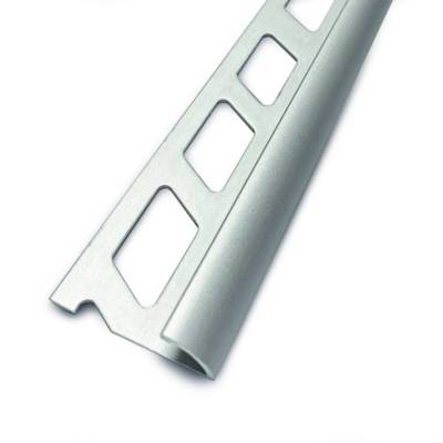 Quart de rond ouvert aluminium anodisé brillant ép.10mm - Gedimat - DINAC
