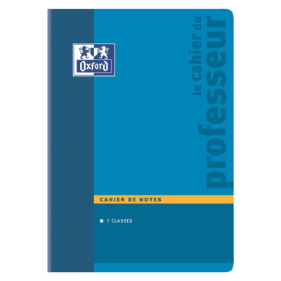 Cahier de Note Enseignant Piqué 44 p suivi de 7 classes 21x29,7 Couv. carte - OXFORD